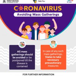 Corona-virus Avoiding Mass Gatherings