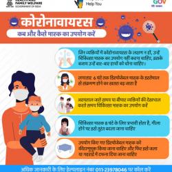 Corona-virus When and How to Use Mask in Hindi