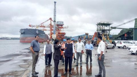 26th Sept'19- Inpection of Mormugao Port, Goa by Hon'ble Minister